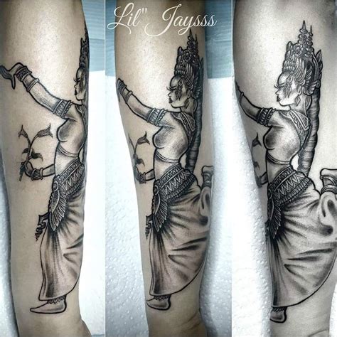 Cambodian Apsara Tattoo Khmer Tattoo Cambodian Tattoo Khmer Tattoo