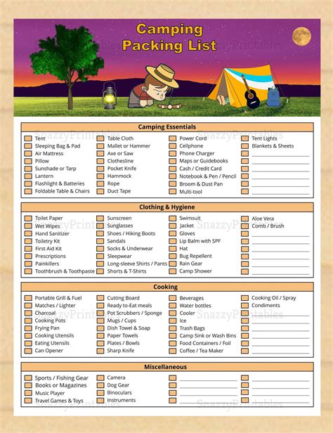 10 Essential Items for Your Camping Packing Checklist