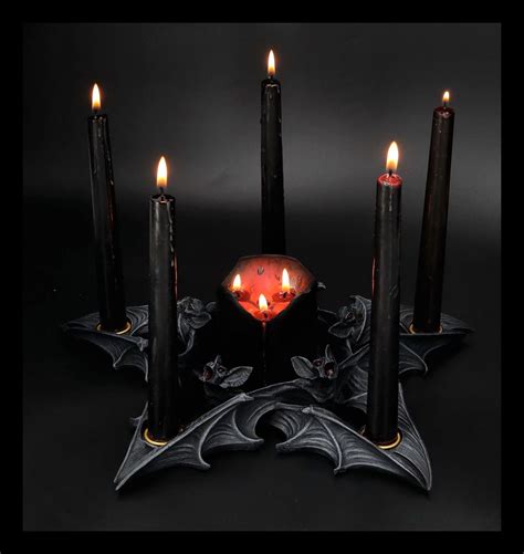 Candle Holder Bat Pentagram Nosferatu Www Figuren Shop De