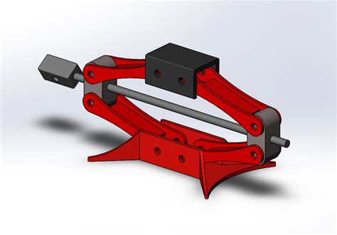 Car Jack 3D Cad Model Library Grabcad