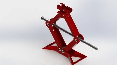 Car Jack Autocad Step Iges Solidworks 3D Cad Model Grabcad