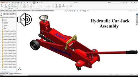 Car Jack Solidworks Draw Easy