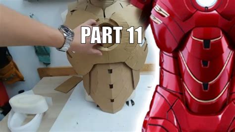 Cardboard Iron Man Part 11 Vest Abs Youtube