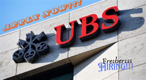 Career Opportunity Awaits Ubs Internship 2024 Apply Now Ok Freshers