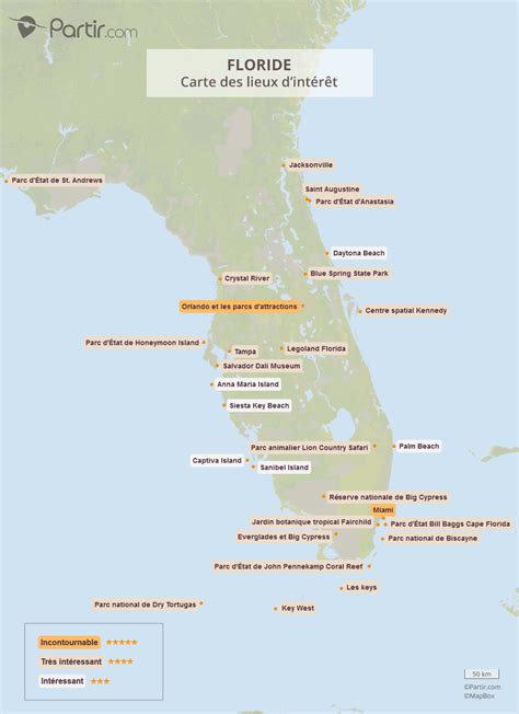 Carte Touristique Et Plan De La Floride Les Lieux 5