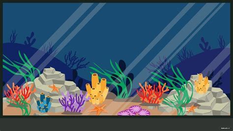 Cartoon Aquarium Background In Illustrator Svg Jpg Eps Png Download Template Net