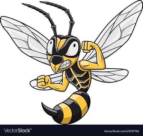 3D Printed Cartoon Hornet Model Ready to Buzz