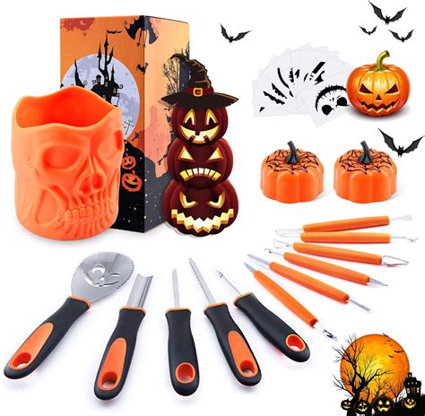 Carving Knives Halloween Pumpkin Carving Kit 4 Pieces Professional