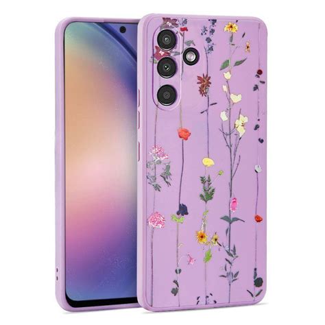 Case Samsung Galaxy A54 5G Tech Protect Mood Garden Violet Purple