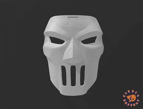 Casey Jones Mask Damaged 3D Model 3D Printable Cgtrader