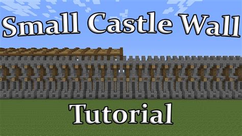 Castle Wall Tutorial Minecraft