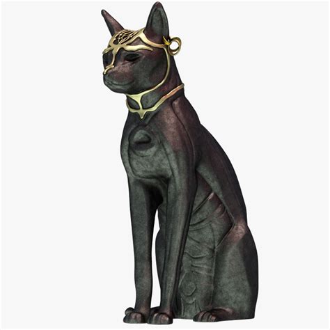 Cat Statue 3D Model 14 Max Fbx Obj Free3d