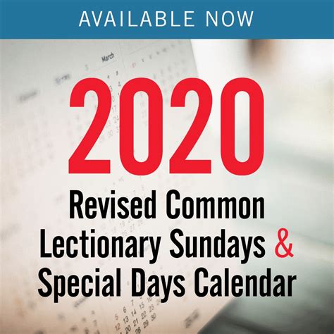 Catholic Lectionary 2020 Printable Calendar