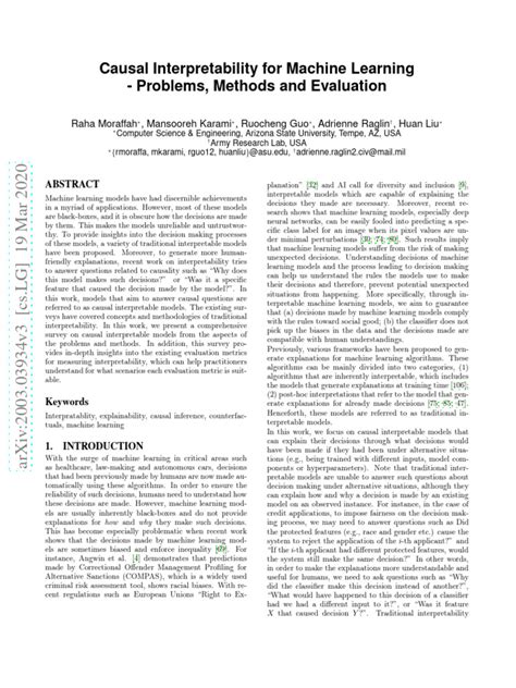 Causal Interpretability For Machine Learning Pdf