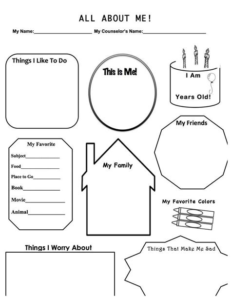 20 Free Printables for Kids Counseling Sessions