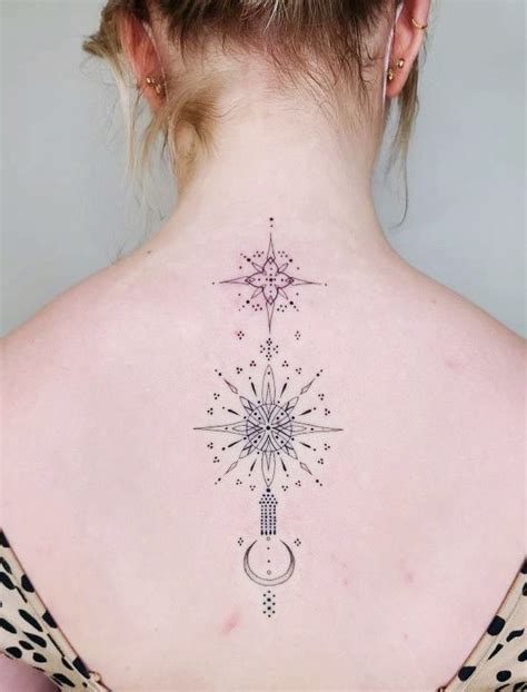 Celestial Spine Tattoo In 2022 Tattoos Spine Tattoo Flower Tattoo