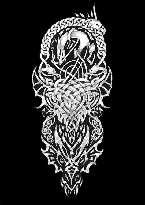 Celtic Dragon Tattoo Ideas Nice Art Of Tattoos Celtic Tattoo Ideas