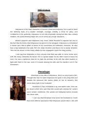 Character Analysis Docx Odysseus Odysseus Is The Main Character Of