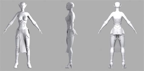 Character Model In Low Poly Character Sheet By Nigeos On Deviantart