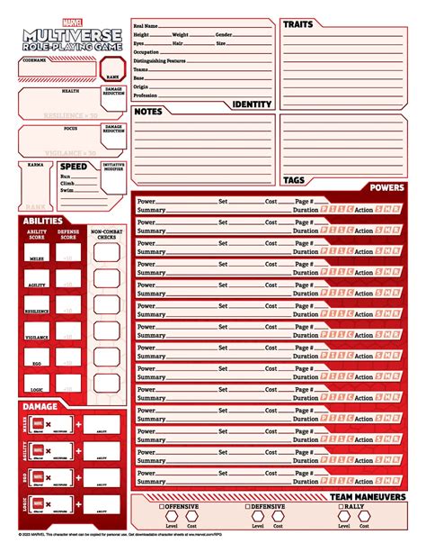 Character Sheet Adalah