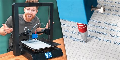 Chat Gpt L St Die Hausaufgaben Ein 3D Drucker Schreibt Sie Dann Per