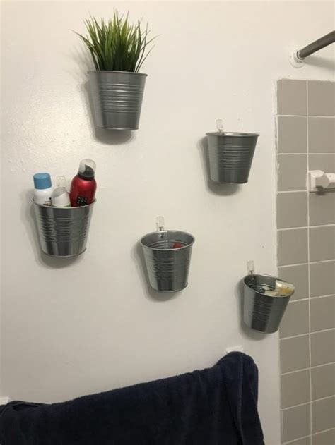 Cheap Easy Rental Friendly Hanging Shower Caddy Ikea Hackers