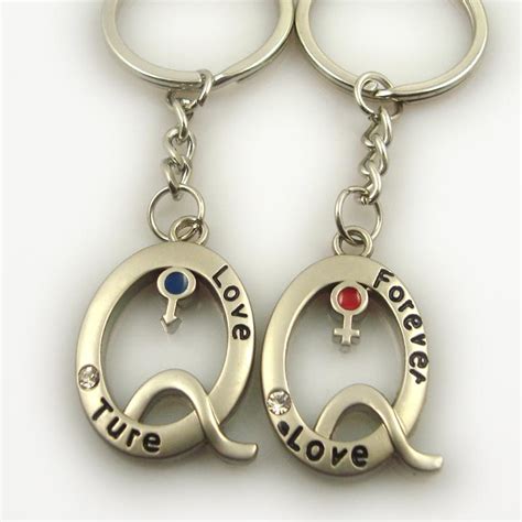 Cheap Wholesale Personalized Keychains Love Keychains For Couples Couple Keychain