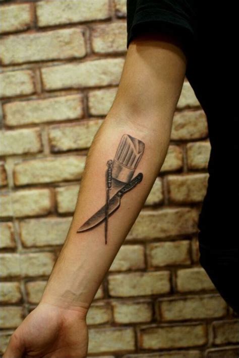 Chef Knife Tattoos Designs for Culinary Enthusiasts