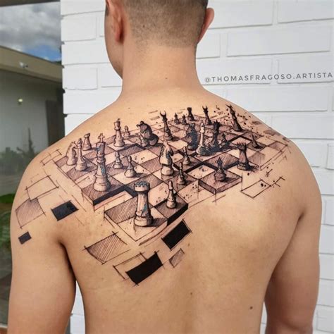 Chess Board Tattoo Designs: Strategic Body Art Inspiration