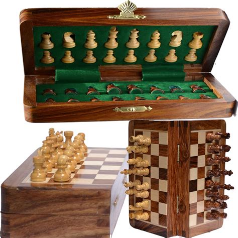 Chessbazar 12X12 Chess Set Chess Set With Bag Folding Standard