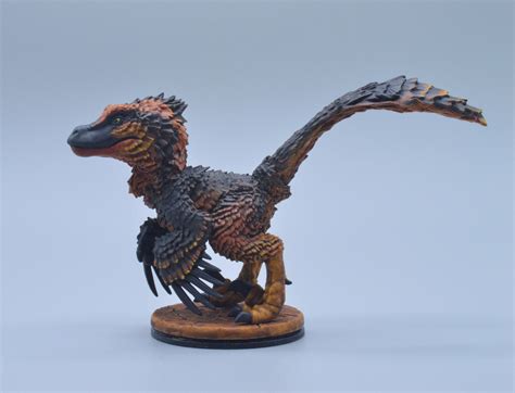 Chibi Feathered Velociraptor Stl For Printing 3D Model Cgtrader