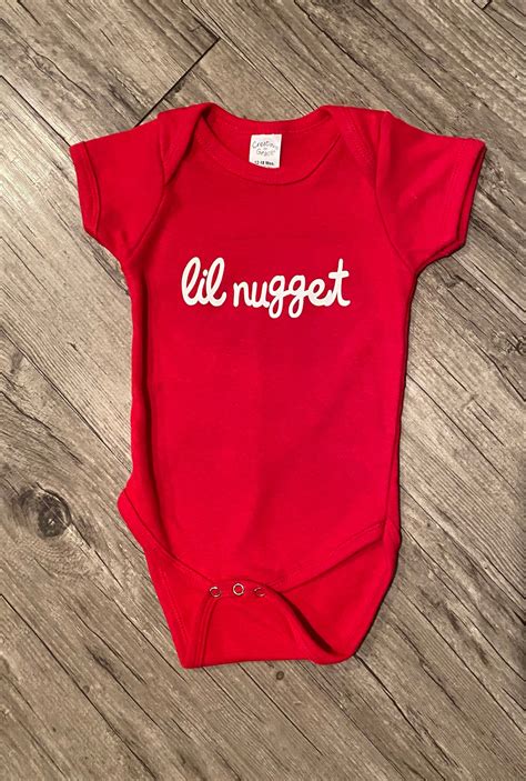 Chick Fil A Inspired Lil Nugget Baby Onesie Etsy