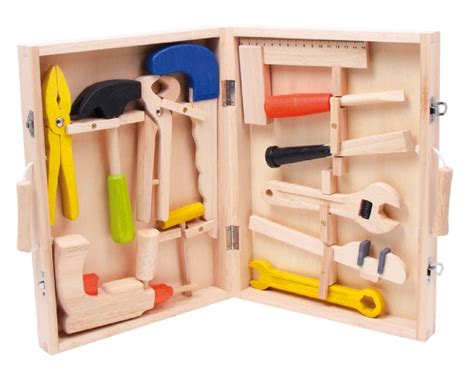 Children S First Wooden Tools Toolbox Children S Tool Set Woodwork