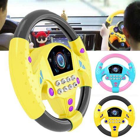 Children Steering Wheel Simulation Driving Car Toys With Music