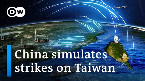 Chinese Military Jets Ships Encircle Taiwan In Simulated Attack Dw