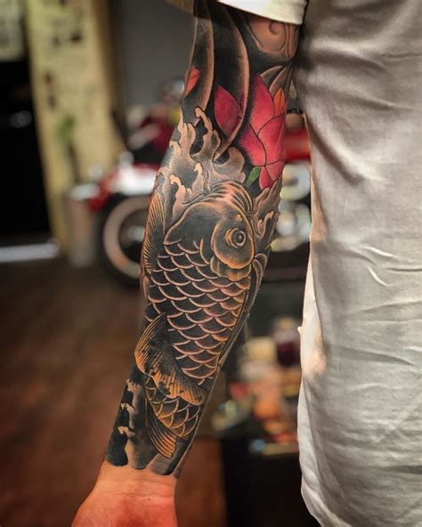 Chinesekoifishtattoo Koi Dragon Tattoo Koi Fish Tattoo Forearm