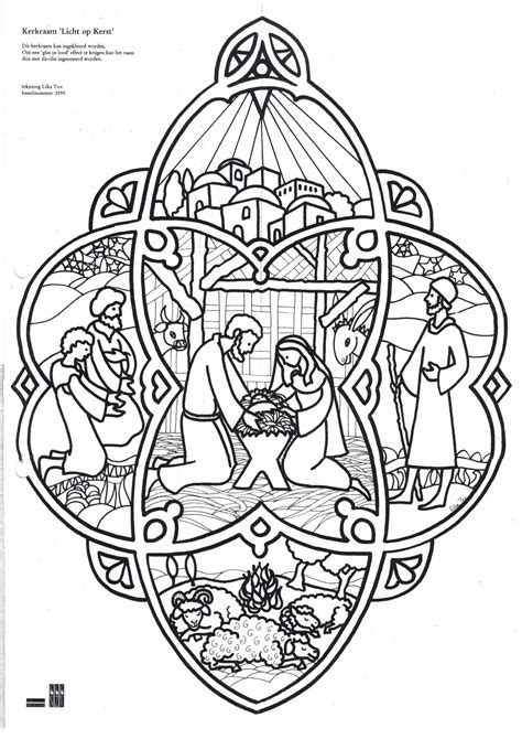 Christian Christmas Activities Free Nativity Coloring Page From Free Printable Nativity Story