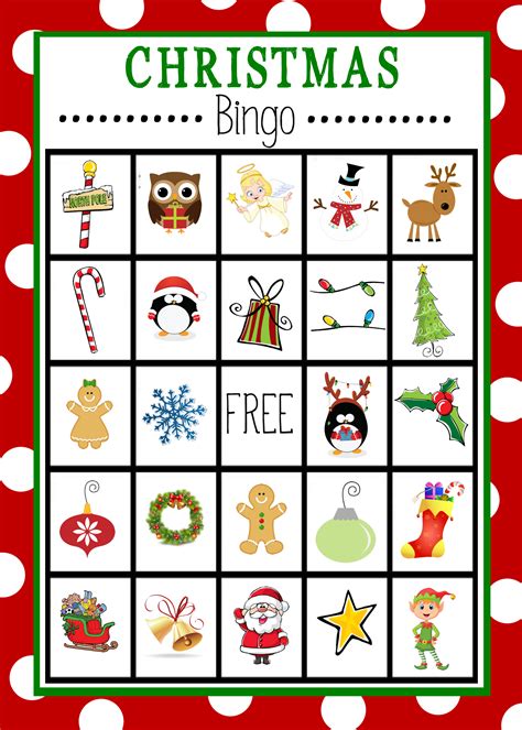 Christmas Bingo Printable Free Pdf