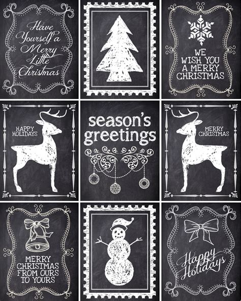 Christmas Chalkboard Labels Free Printable How To Nest For Less