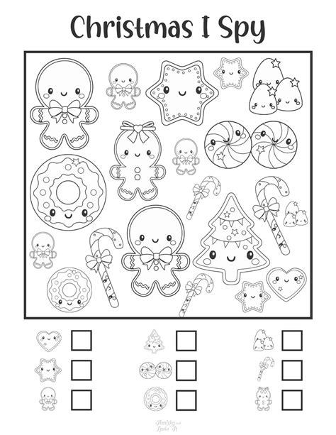 Christmas I Spy Printables For Preschool And Kindergarten Free Pdf