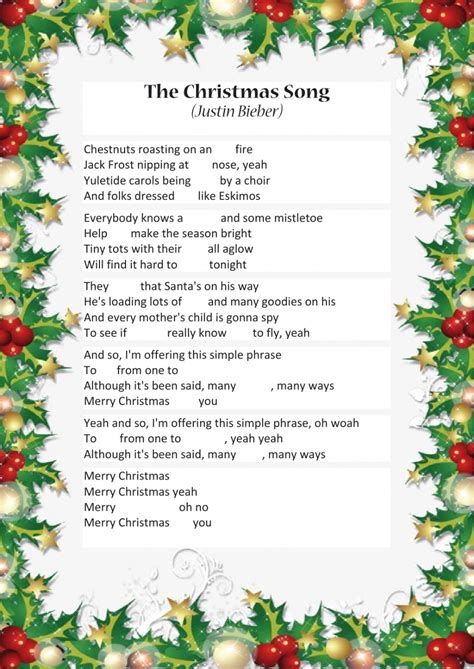 10 Christmas Music Lyrics to Print and Sing Along