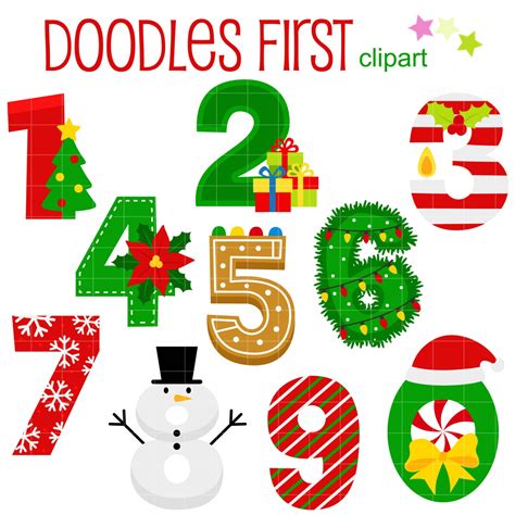 10 Free Christmas Numbers Printables for Kids