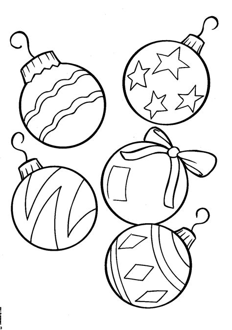 Christmas Ornament Coloring Pages Best Coloring Pages For Kids