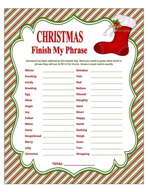 5 Free Christmas Printable Games to Enjoy