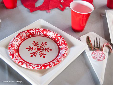 Christmas Snowflake Wonderland Decor By Press Print Party