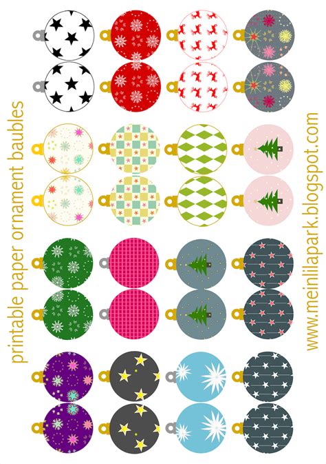 Christmas Tree Ornaments 15 Free Pdf Printables Printablee