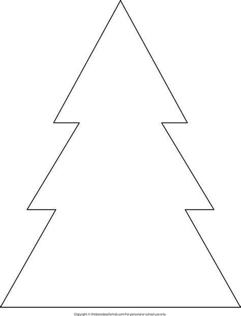 Christmas Tree Template Free Printable Christmas Tree Outlines