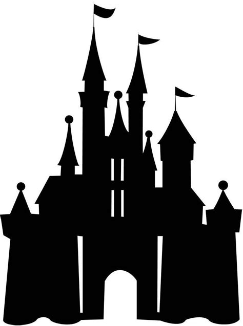 Cinderella Castle Silhouette At Getdrawings Free Download