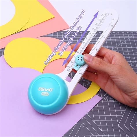 Circle Cutter Circular Paper Cutter Circle Paper Trimmer Rotary Cutter Craft Supplies Round Cutting Knife Cards Cutters Green