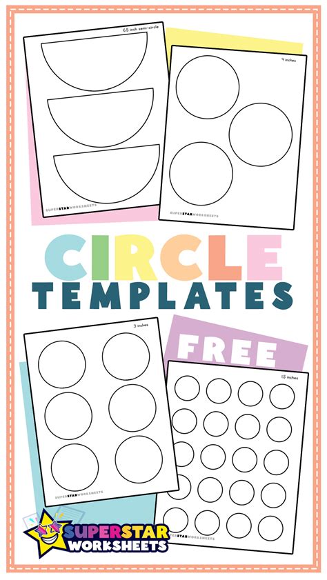 Circle Template Superstar Worksheets